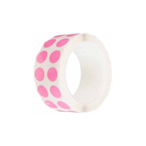Tough-Spots, 1/2" Dia, Pink, 1000/pk, 1000PK